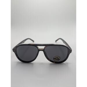 Tortoiseshell Retro Polarized Aviator Sunglasses - UV400 Protection Blk Lens